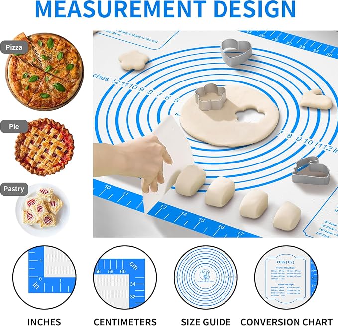 Non Stick Silicone Pastry Mat, Macaron Silicone Baking Mat - Image 2