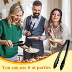 Tessco for you 200 Pcs Plastic Tongs for Serving Bulk, 9 Inch Plastic - Image 6