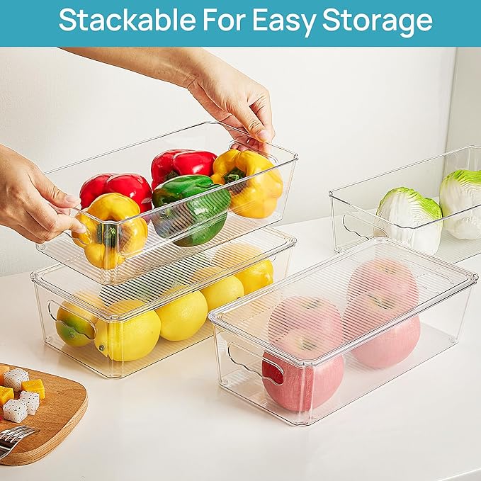Vtopmart 12pcs Clear Organizers and Storage Bins - Image 5