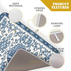 Boho Floral Blue Dish Drying Mat - Image 4
