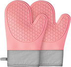 Silicone Oven Mitts, Waterproof Non Slip Grip Oven Gloves by Unknown