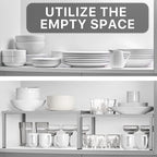 Simple Houseware Expandable Stackable Cabinet and Counter Shelf Organizer - Image 5