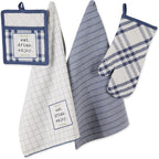DII Home Sweet Farmhouse Kitchen Collection, Potholder/Oven Mitt/Dishtowel Set by DII