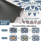 Findosom Floral Dish Drying Mat, Cuttable Drying Mat - Image 3