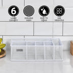 VIKEYHOME Paper Plate Organizer, Metal Silverware Caddy - Image 3