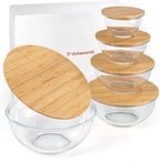 Stackable Space-Saving Set of 5 Nesting Glass Bowls - Image 9