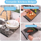 Seropy Roll Up Dish Drying Rack Over The Sink - Image 8