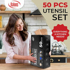 Kaluns 50 PCS Silicone Kitchen Utensils Set Complete Kitchen Set - Image 3