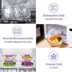 34pcs Glass Food Storage Containers - Image 4