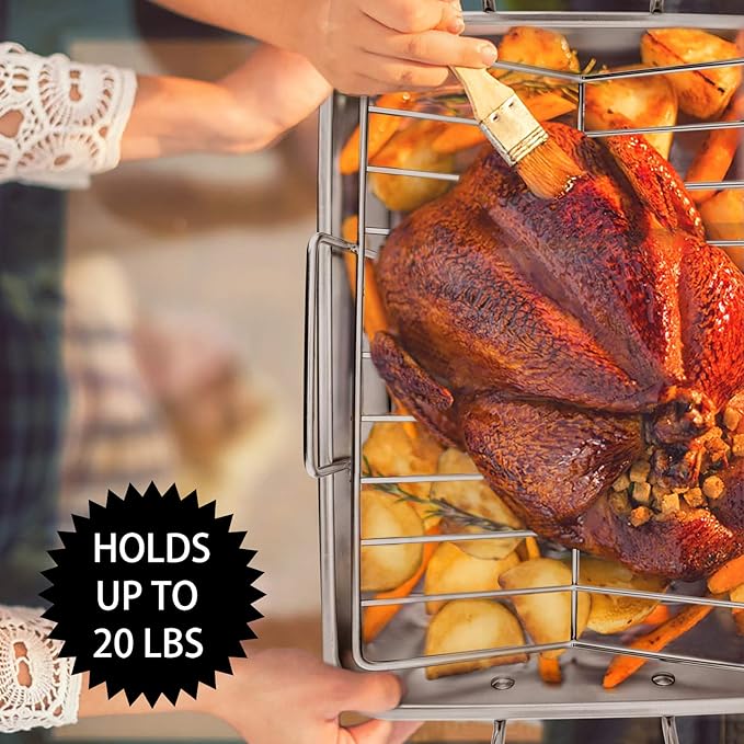 P&P CHEF 16" Roaster Roasting Pan - Image 6