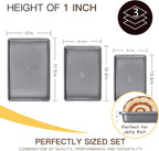 HONGBAKE 3 Pack Nonstick Ceramic Baking Sheet Pan Set - Image 5