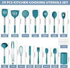 HaWare 29 PCS Silicone Cooking Utensils Set, Heat Resistant Kitchen Utensils Set - Image 2