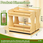 BAMEOS Pull Out Spice Rack Organizer - Image 6