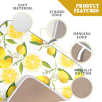 Lemon Dish Drying Mat for Kitchen Counter Spring Summer Microfiber Absorbent - Image 4