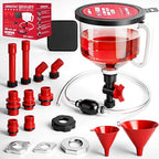 22-Piece No-Spill Coolant Filling Funnel Kit and Siphon Hose Pump, Radiator by SEDY