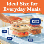 Ziruma Non-Toxic 1.5 cup Glass Food Storage Containers - Image 8