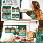 Leinuosen 8 Pcs Kitchen Towels and Oven Mitts Sets Pot Holders Dishcloths Set - Image 2