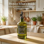 Verspace UV-Protected Green Glass Olive Oil Dispenser Bottles - Image 4