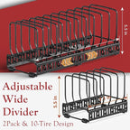 HzTinT 2PACK Cutting Board Organizer, Adjustable Divider Cutting Board Holder - Image 3