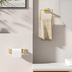 FORIOUS Toilet Paper Holder Set Wall Mount, SUS 304 Stainless Steel Pivoting - Image 2