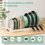 Pots and Pans Organizer for under Cabinet, Pan Pot Organizers inside Cabinet - Image 4
