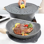 Silicone Splatter Screen For 10, 11 and 12 Inch Frying Pan, Foldable Splash - Image 7