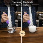 Rechargeable Milk Frother Handheld, 2-IN-1 Dual Spring Whisk Electric Frother - Image 5