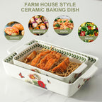 Ceramic Papaver rhoeas Baking Casserole Dish - Image 4