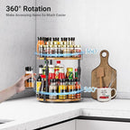 Across-Star Lazy-Susan-Organizer-Spice-Rack, Rotating Spice Organizer - Image 4
