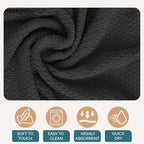 Casa Platino 8PC Cotton Kitchen Towels, Summer Grey Kitchen Towels - Image 8