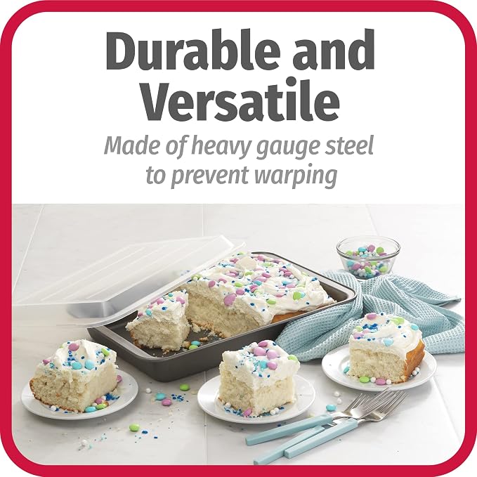 GoodCook Set of 2 Nonstick Steel 13" x 9" Cake Baking Pans - Image 4