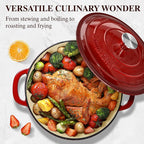 Umite Chef 7QT Enameled Cast Iron Dutch Oven - Image 6