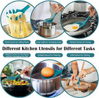 HaWare Kitchen Cooking Utensils Set, 23-Piece Silicone Kitchen Utensils Spatula - Image 5