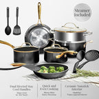 Gotham Steel 15 Pc Ceramic Cookware Set Nonstick, Ceramic Pots and Pans Set Non - Image 3