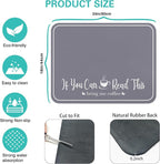 Coffee Bar Mat for Countertops 18inx24in, Absorbent Hide Stain Anti-Slip Cafe - Image 5