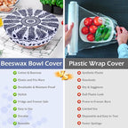 5-Size Reusable Beeswax Bowl Covers - Image 7