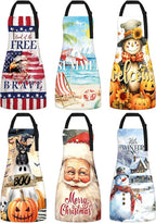 Bencailor 6 Pcs Spring Kitchen Aprons by Bencailor