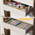 Joyoldelf Sock Drawer Organizer Divider 2 Packs Underwear Organizer, 24 Cell - Image 7