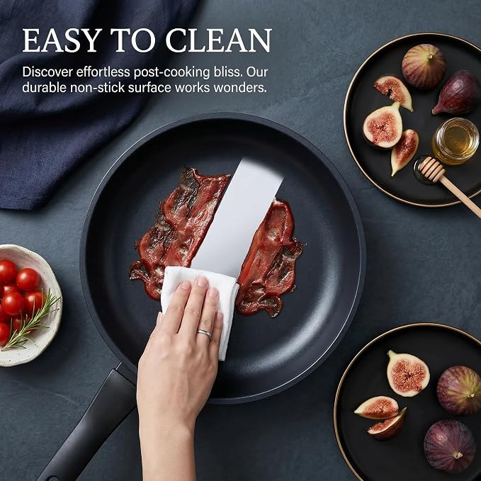 Nonstick Frying Pan Skillet, 10 Inch Frying Pan Skillet, Egg pans, Omelette Pan - Image 2