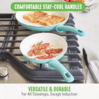 GreenLife Soft Grip 23 Piece Kitchen Cookware Pots and Frying Saucepans Set - Image 7