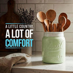 Comfify Wide Mouth Mason Jar Utensil Holder Decorative Kitchenware Organizer - Image 5