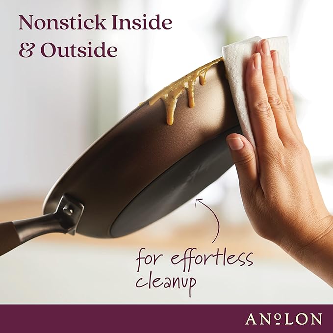 Anolon Advanced Home Hard-Anodized Nonstick Tapered Sauce Pan/Saucepot - Image 3