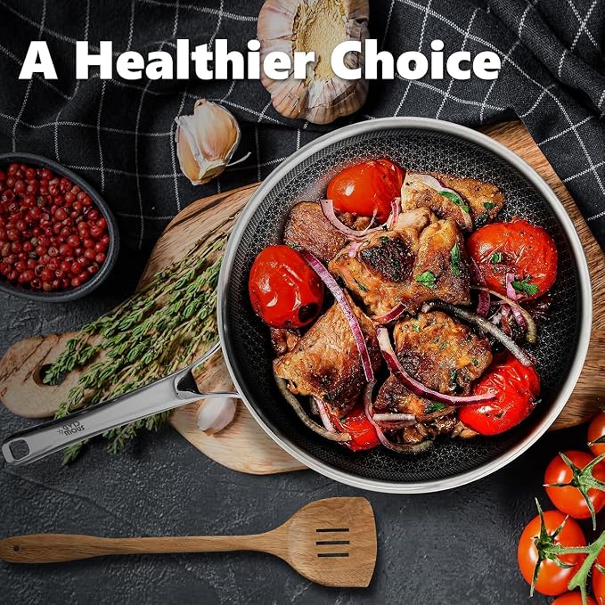 OATOFP Non Stick Frying Pans 12 inch, Hybrid Improved Version Frying Pans - Image 2