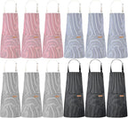 Handepo 12 Pcs Cotton Aprons for Women Men by Handepo
