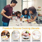 E-far Silicone Cooking Utensils Set, 25 Piece Kitchen Utensils - Image 5