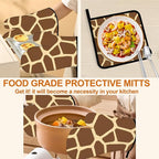 Giraffe Oven Mitts with Matching Potholders - Image 5