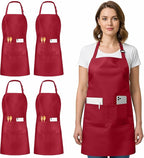 Utopia Kitchen 4 Pack Bib Apron Adjustable by UTOPIAKITCHEN