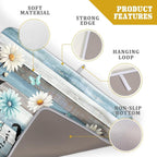 Blue White Daisy Floral Dish Drying Mat - Image 4