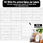 GPOVVIMX 12 Pcs Glass Spice Jars - Image 3