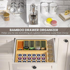 Kitchen Drawer Organizer Bins, Stackable Bamboo Drawer Organizer - Image 4